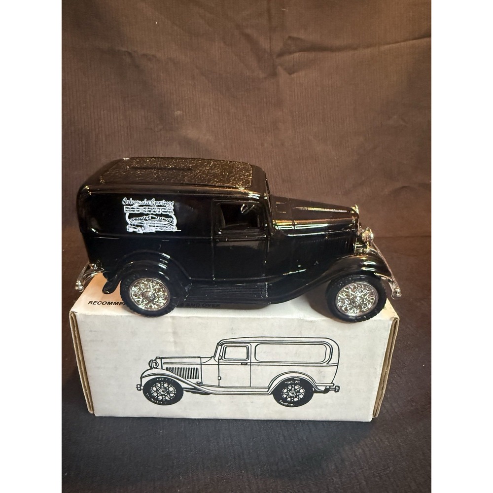 Ertl 1932 Ford Delivery Van Bank Colorado Springs Rod & Customs 9284 NIB Black